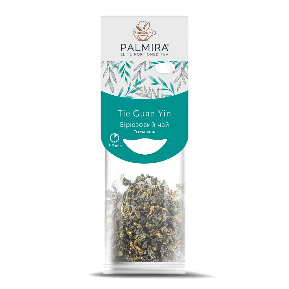 Бірюзовий чай Palmira "Тегуаньинь" (Tie Guan Yin) - 10 шт.