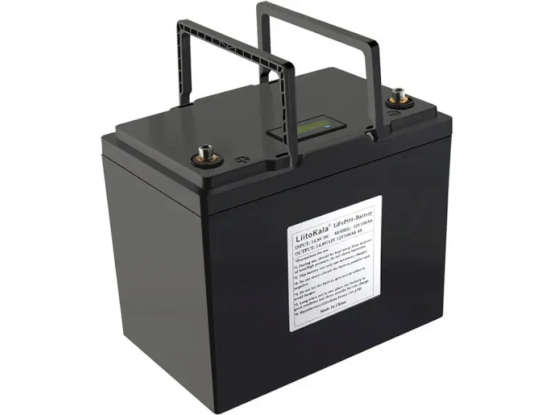 Акумулятор для ДБЖ/інвертора Liitokala 12V 100Ah LiFePO4 LCD - фото 2