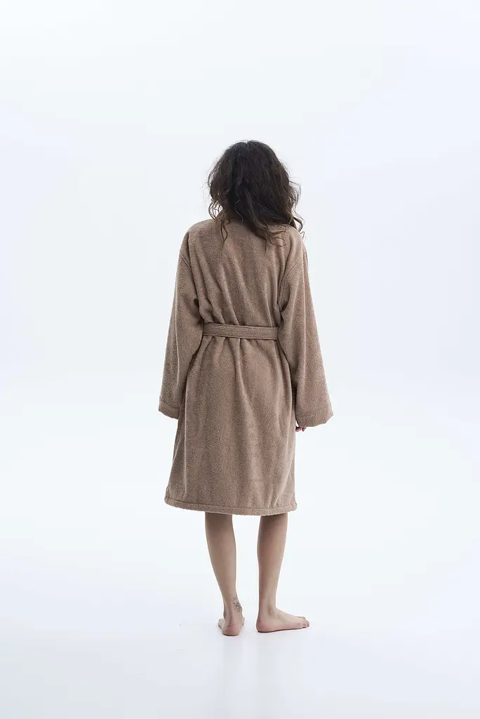 Халат-кимоно Lotus Home - Vera бежевый S/M - фото 3