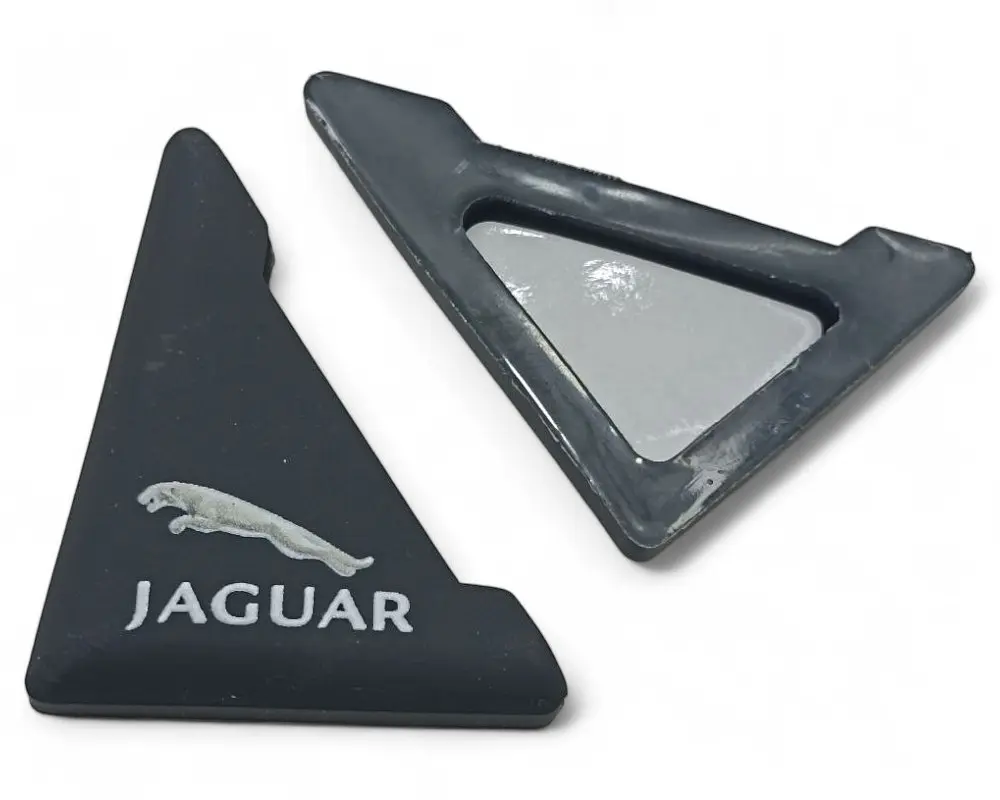 Захист кутів дверей Jaguar 2 шт Гумові 45х58х47 мм на скотчі Чорні Посилені (протиударні чохли від сколів) - фото 2