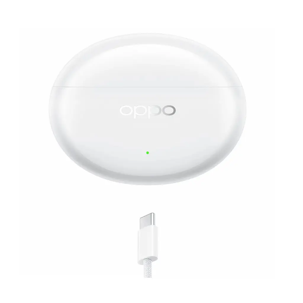 Навушники бездротові OPPO Enco Air 4 Pro, Moonlight білий, bloetooth 5.4, мікрофон, динамік 12.4 мм, активне шумозаглушення, - фото 7