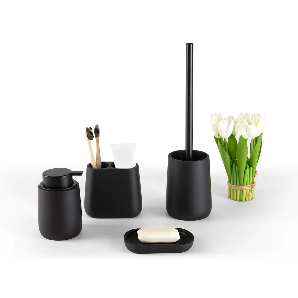 Набор аксессуаров для ванной комнаты My Home MVM-13 черный (MVM-MH-13 BLACK) - фото 3