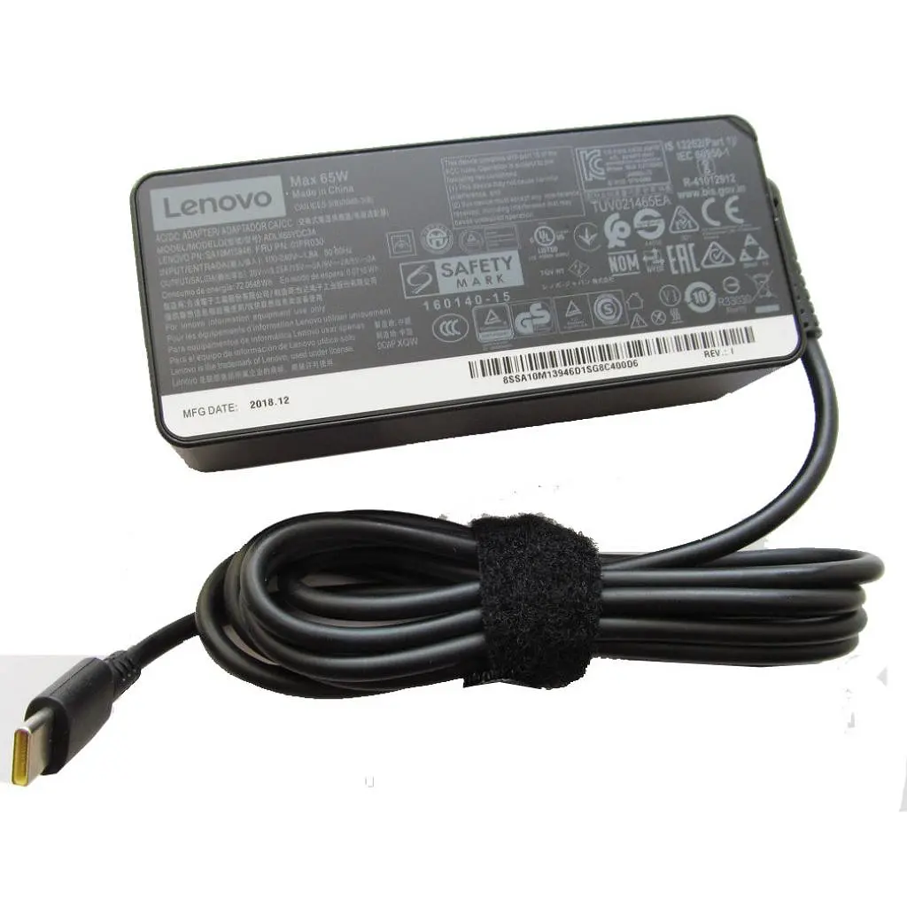 Блок питания к ноутбуку Lenovo 65W 20V, 3.25A + 15V, 3A + 9V, 2A + 5V, 2A, разъем USB Type- ADLX65CLGC2A/A40263 - фото 2