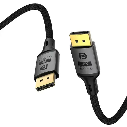 Кабель DisplayPort (M) - DisplayPort (M), 1.5 м, Black, ColorWay, V 2.1, 16 K / 60 Гц (CW-CBDP 091-BK) - фото 2