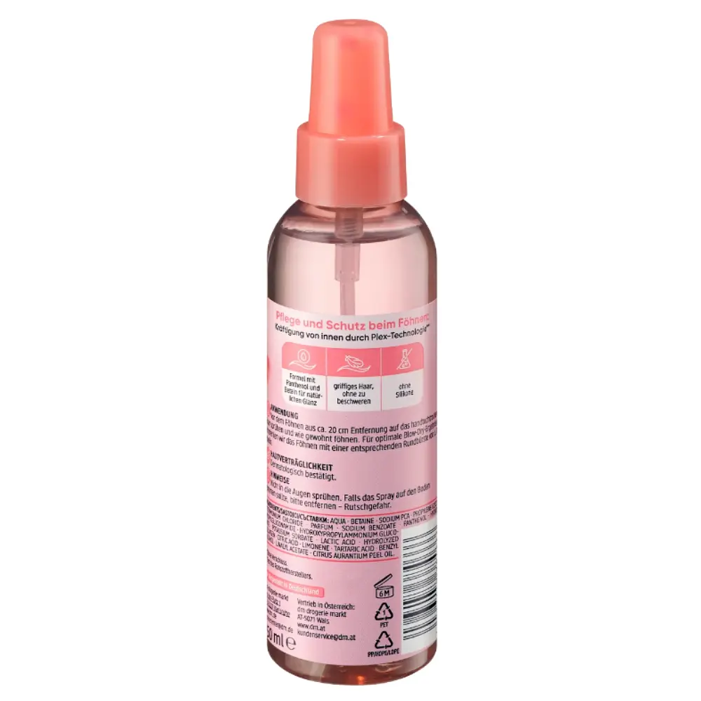 Спрей для сушіння та зміцнення волосся Balea Föhn-Spray Blow Dry & Stärken, 150 мл - фото 2