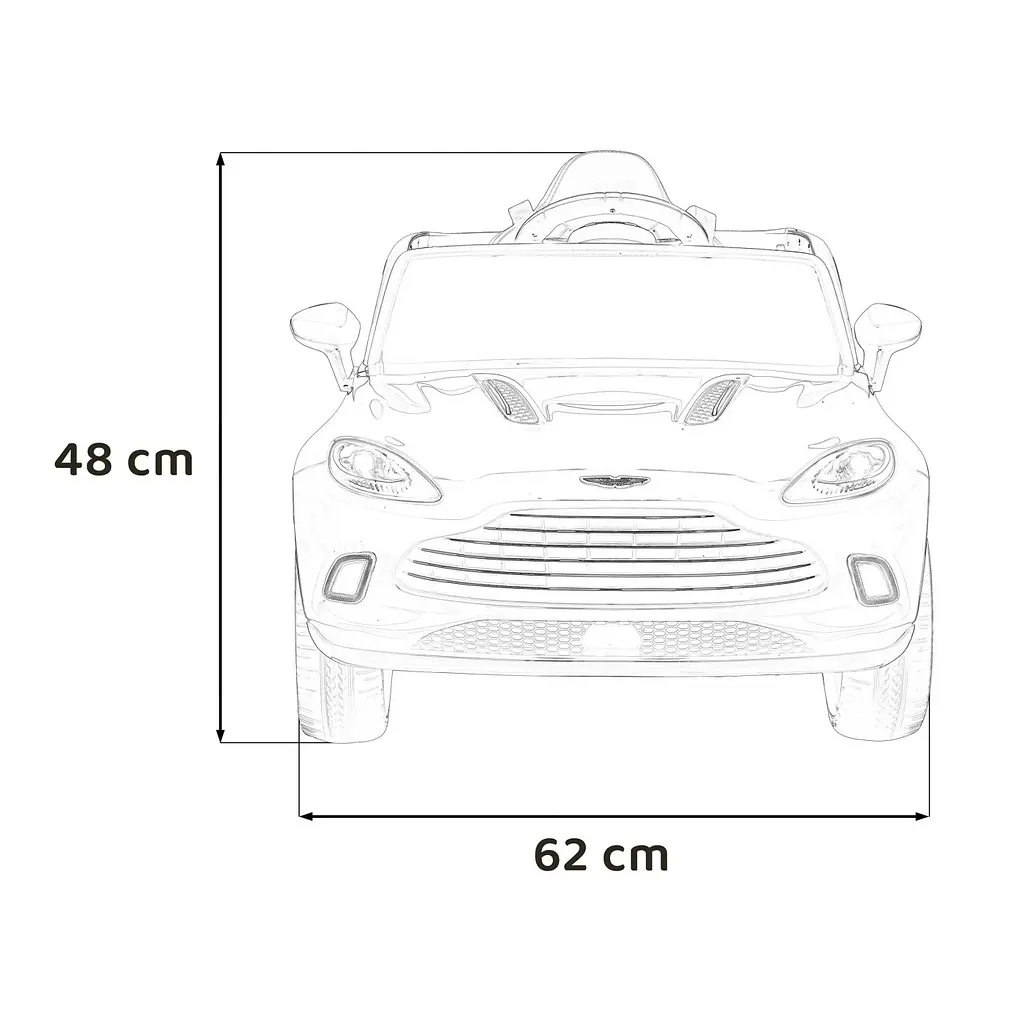 Электроавтомобиль Ramiz Aston Martin DBX Audio LED 12 В, белый (PA.S310.BIA) - фото 3