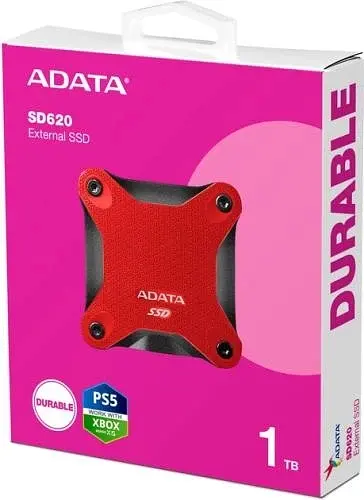 Зовнішній накопичувач SSD, 1Tb, SD620, Red ADATA teh0028571 - фото 4