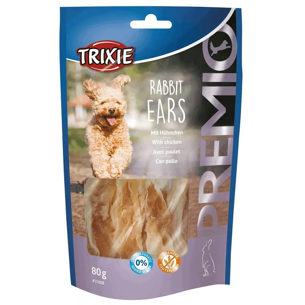 Ласощі для собак Trixie PREMIO Rabbit Ears 80 г (курка та кролик) - фото 2