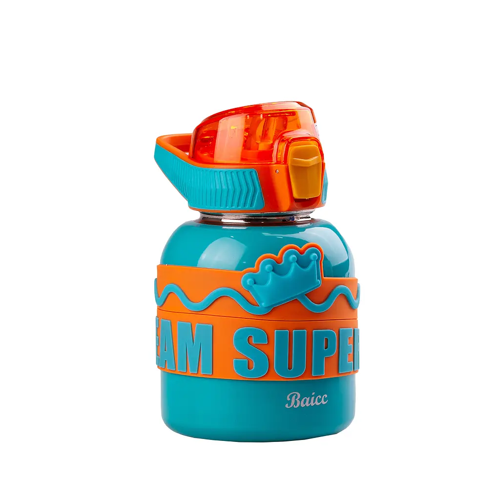 Термос дитячий Happy Life Super Hero Dream HPGM8852LBL з ремінцем 560 мл, бірюзовий - фото 2