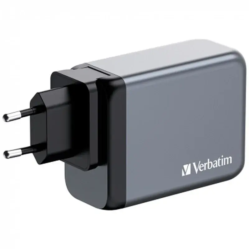 Зарядний пристрій Verbatim GaN 200 W 4 ports (2xUSB-C-100 W,USB-C-65 W /USB-A -3.0) (32204) - фото 2