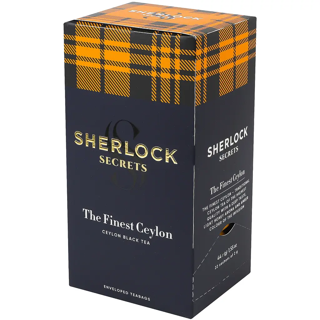 Чай чорний Sherlock Secrets Finest Ceylon 44 г (22 шт x 2 г) - фото 3