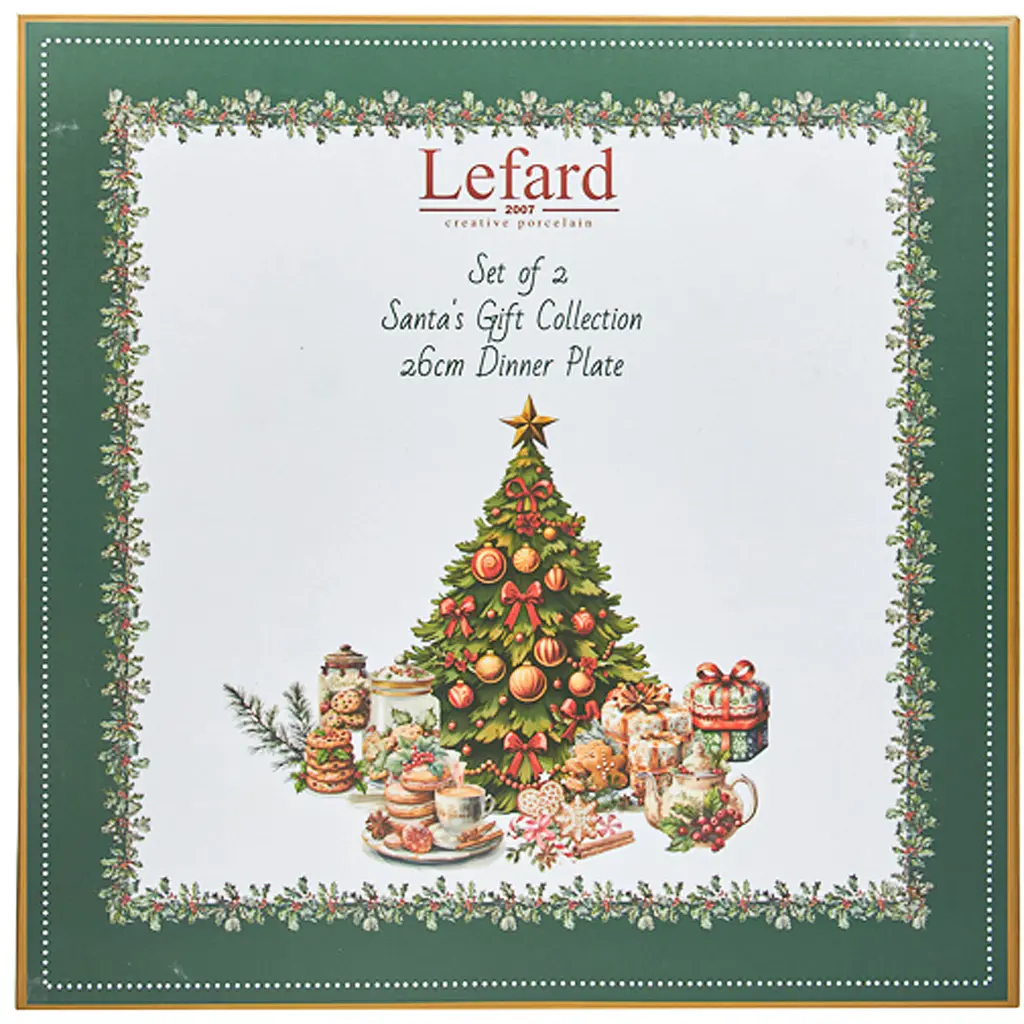 Набір тарілок Lefard Santa's Gift 28 см 2 шт. (989-002) - фото 3