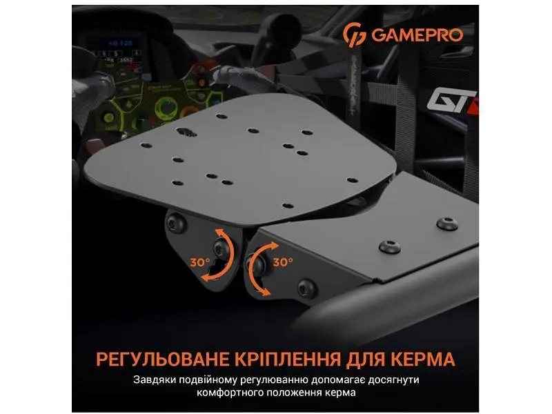 Ігрове крісло кокпіт GamePro RS100 Black - фото 5