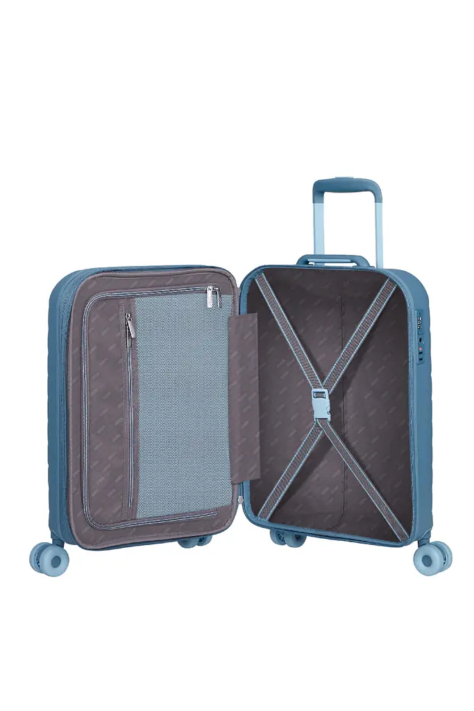 Валіза 55 См American Tourister NEOVIBE STEEL BLUE 55x40x20(23) MK4*01001 - фото 2