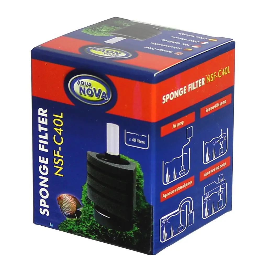 Аерліфтний фільтр Aqua Nova до 40 л (NSF-C40L) - фото 4