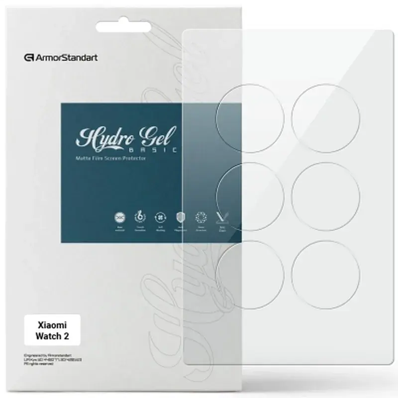 Плівка захисна Armorstandart Matte hydrogel Xiaomi Watch 2 6 pcs (ARM92141)