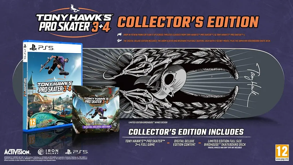 Игра PS5 Tony Hawk Pro Skater 3+4 Collectorъs Edition (1161861) - фото 3