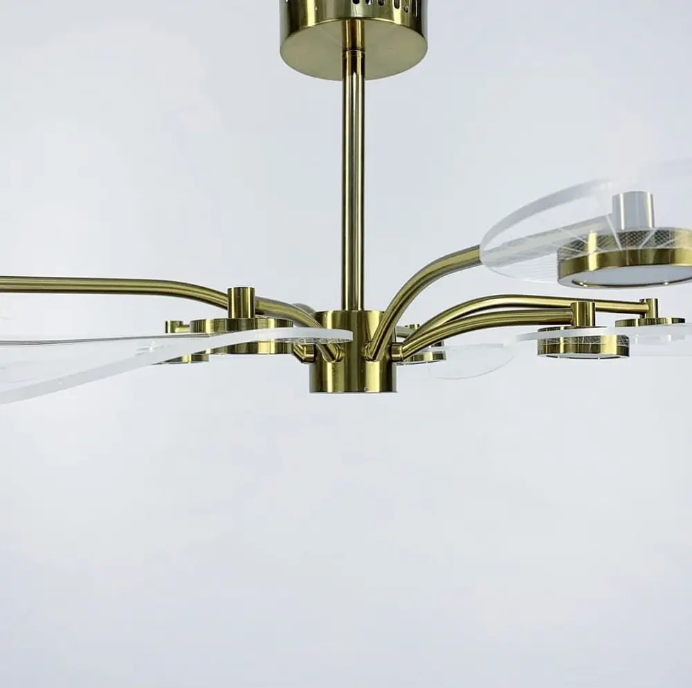 Потолочная люстра с лепестками из прозрачного акрила Ст. C 11-850 | Line F - фото 4