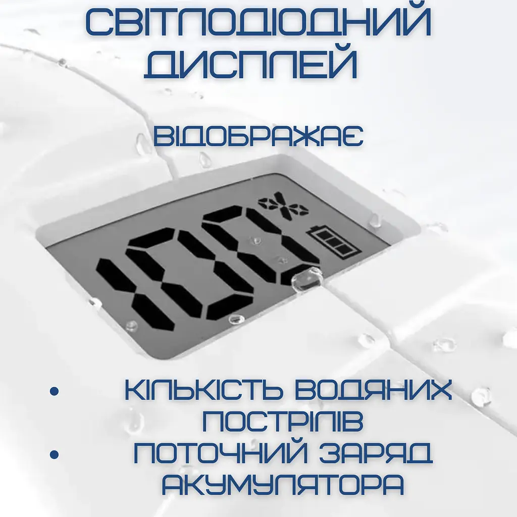 Електричний водяний автомат на акумуляторі потужний портативний водний бластер з led Spyra det0018994 - фото 3