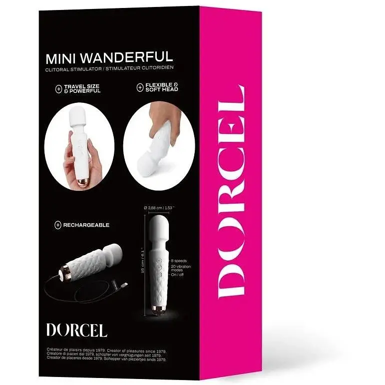 Минивибромассажер Dorcel Wand Mini Wanderful White - фото 6