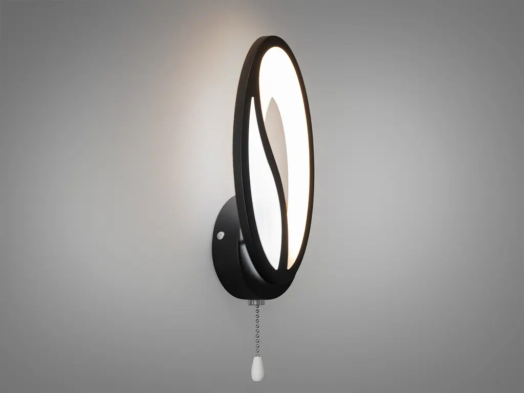 Светильник настенный LED Diasha 8090/1BK 14W черный IP20 - фото 2
