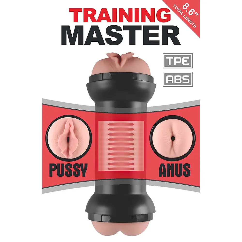 Двойной мастурбатор Lovetoy Traning Master Double Side Stroker телесный - фото 8