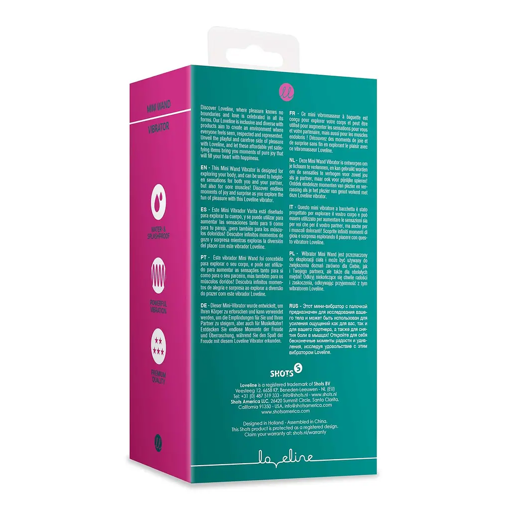 Вибратор Loveline Mini Wand Ancient Sea 11 см (синий) - фото 10