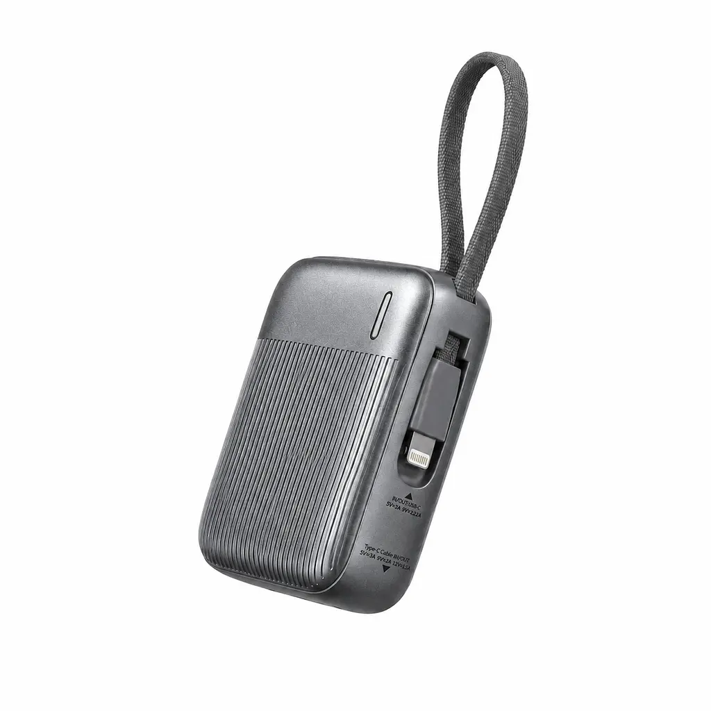 Павербанк Remax FC-05 / 10000 мАг / 22.5 Вт / USB-C + Lightning / PD+QC / Cірий - фото 3