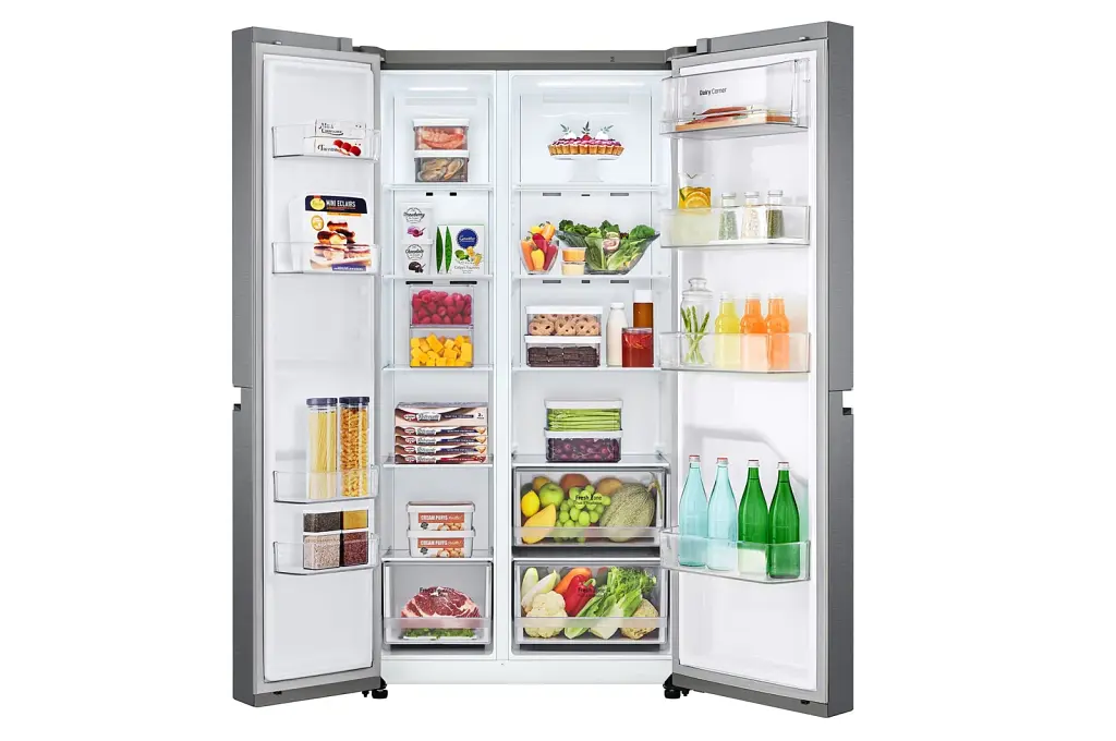 Холодильник SBS LG GC-B257JLYV 179х74х91см 2 двері 414 л морозильне відділення-229 л A+ NF Графіт (GC-B257JLYV) - фото 3