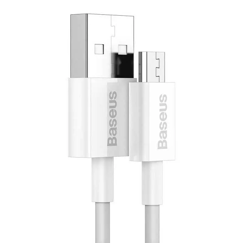 Кабель Baseus Superior Series Fast Charging Data Cable USB to Micro 2A 1 м Белый - фото 2