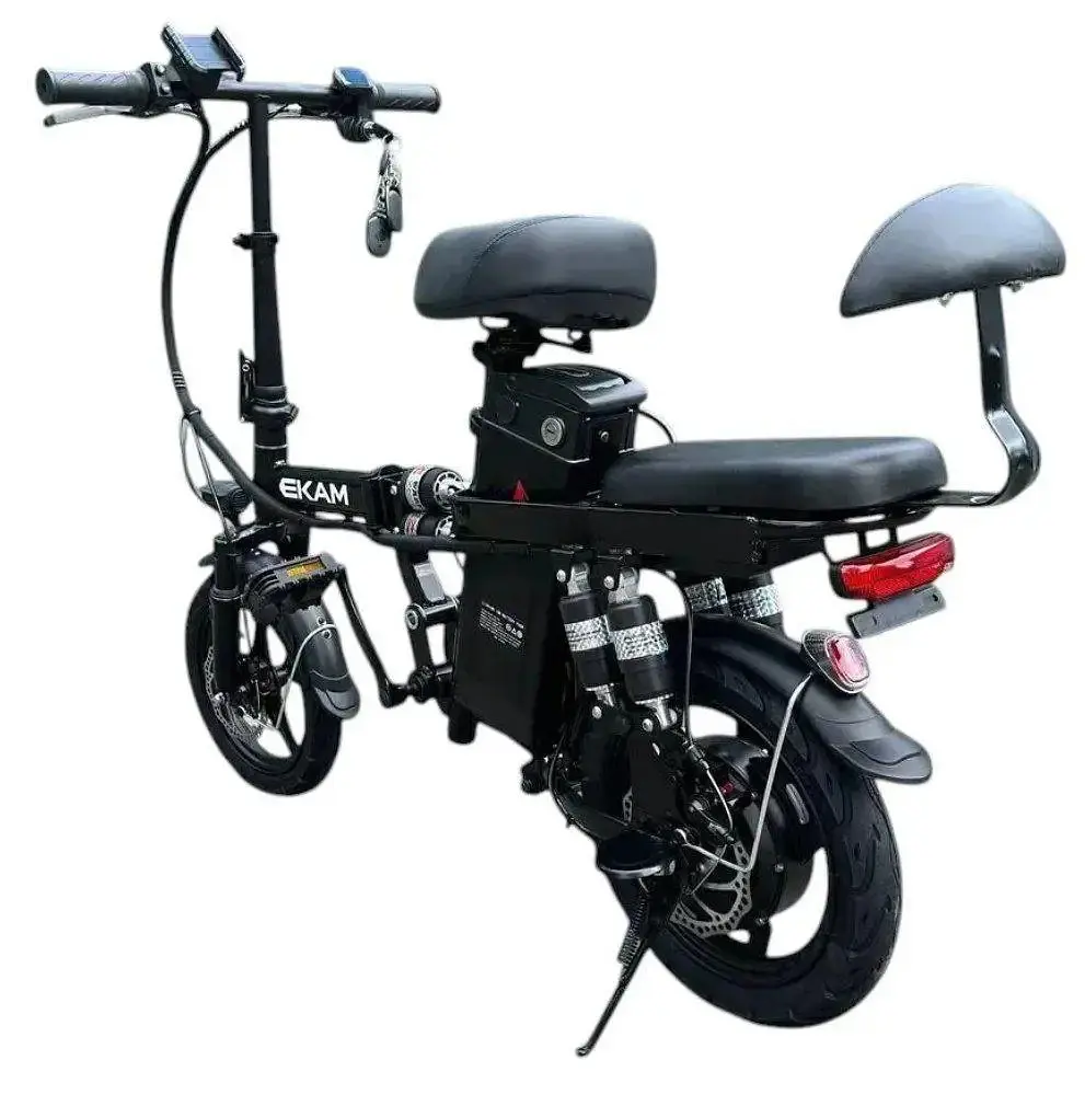 Електровелосипед E-Kam KM-E8 Pro Plus 14" (1000W, 48V, 15Ah) складаний двомісний - фото 3