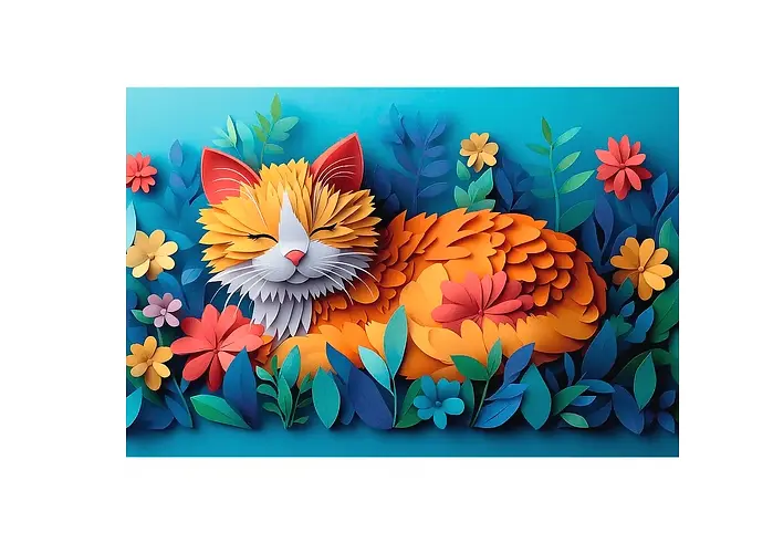 Пазл "Котёнок" 160 элементов 40049 Trefl, 40-летний юбилей Трефл/Искусство из бумаги, в коробке (5900511400496) - фото 2