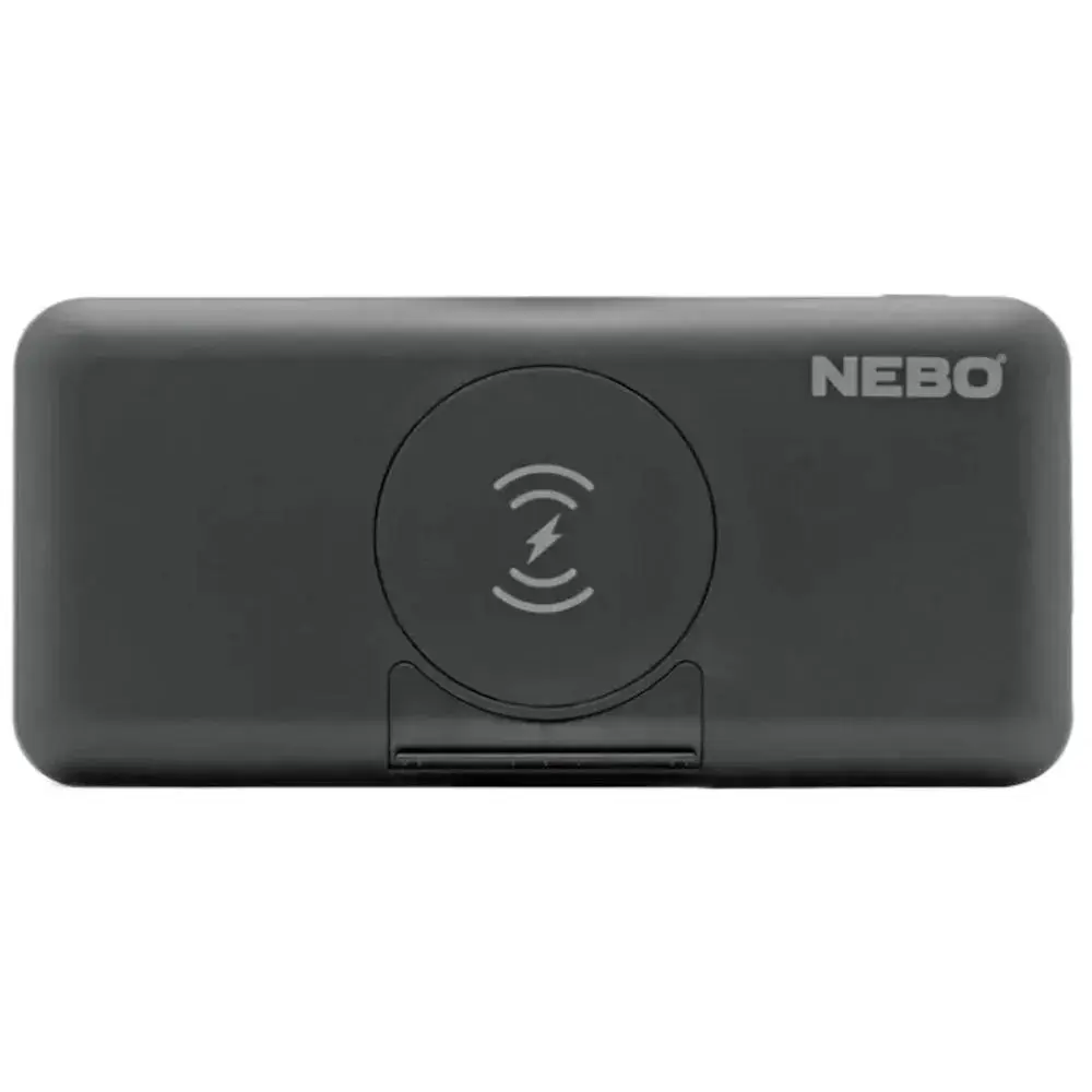Павербанк Nebo 10K Powerbank w/ Kickstand & wWreless Charging, 10 000 mAh Темно-сірий - фото 2