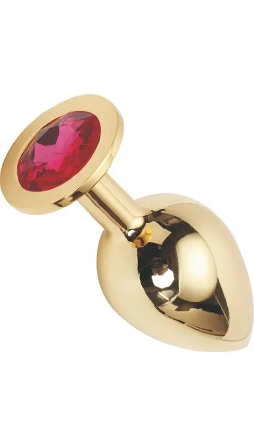 Металллическая анальная пробка Butt Plug Gold Large Афродита АПМЗ L 24304 - фото 2