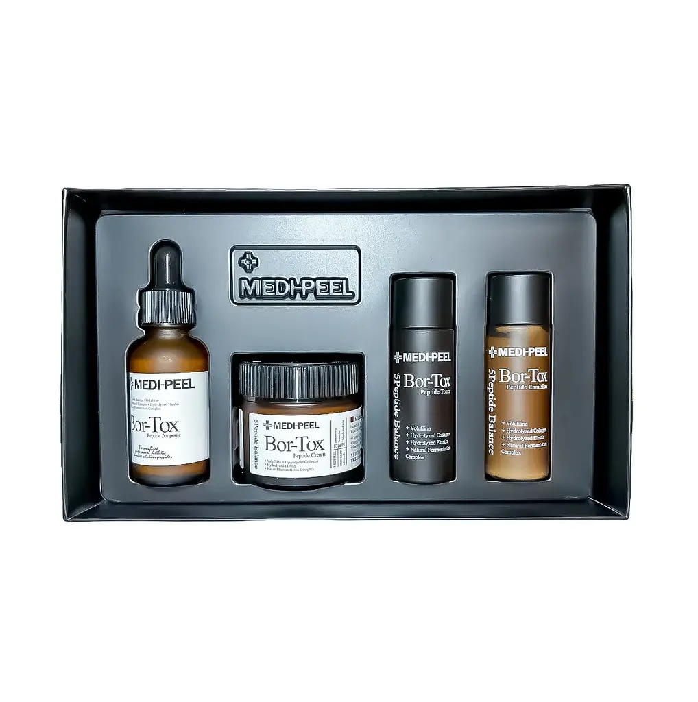 Набір омолоджуючих засобів з пептидами BOR - TOX 5 Peptide MULTY CARE KIT Medi-Peel 4 одиниці - фото 2