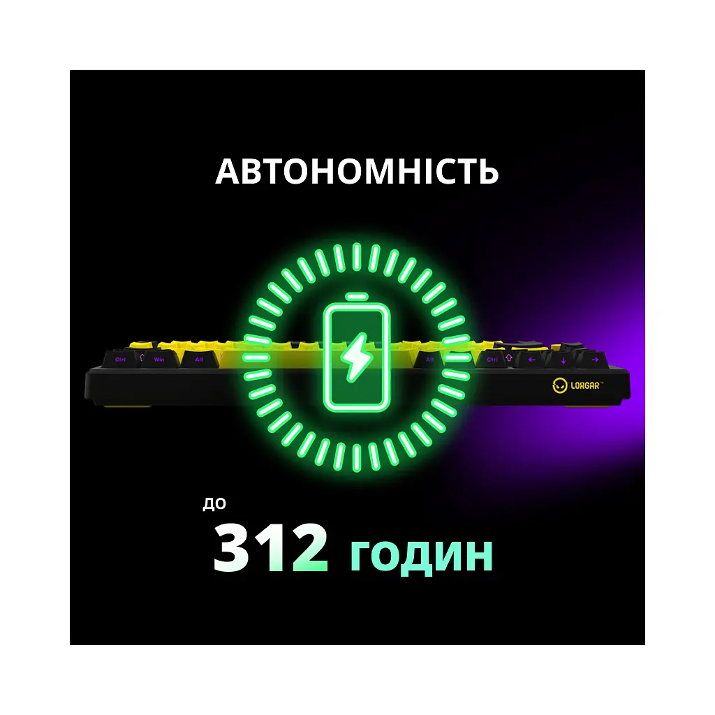 Клавіатура Lorgar KBP7075W Pro RGB Wireless/Bluetooth/USB UA Beige (LRG-KBP7075W-RT-US) - фото 12