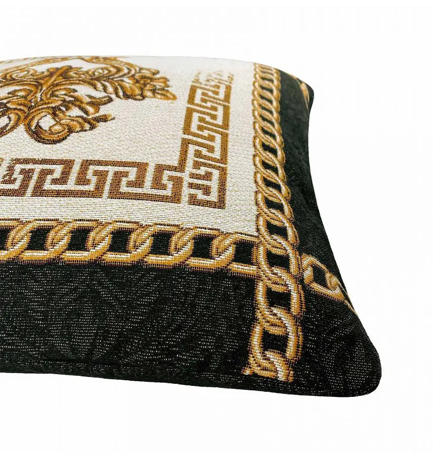 Подушка декоративна Прованс Arte di lusso-1, 45х45 см, білий із золотим (25631) - фото 3