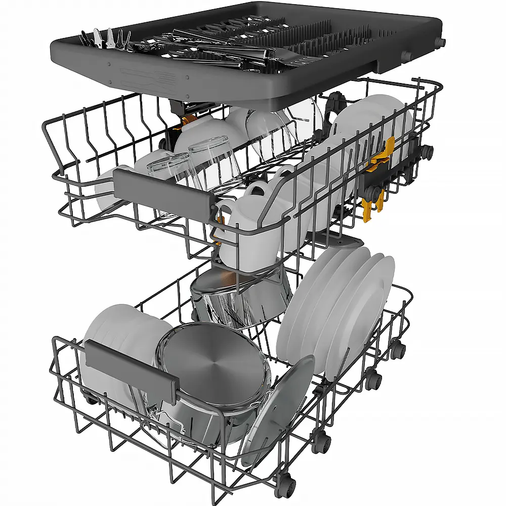 Вбудована посудомийна машина Whirlpool WH4ID10CS60 з трьома кошиками - фото 5