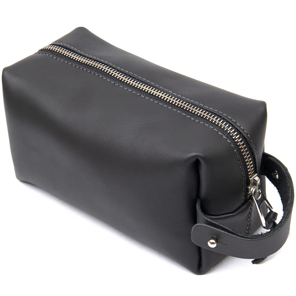 Кожаная мужская косметичка GRANDE PELLE 18х10х8 см acs0018593 - фото 2