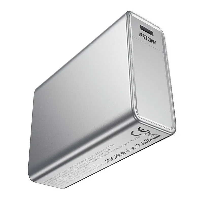 Портативний ЗП Power Bank BOROFONE BJ72 Energy 22.5W+PD20W with display 10000 mAh Metal gray - фото 6