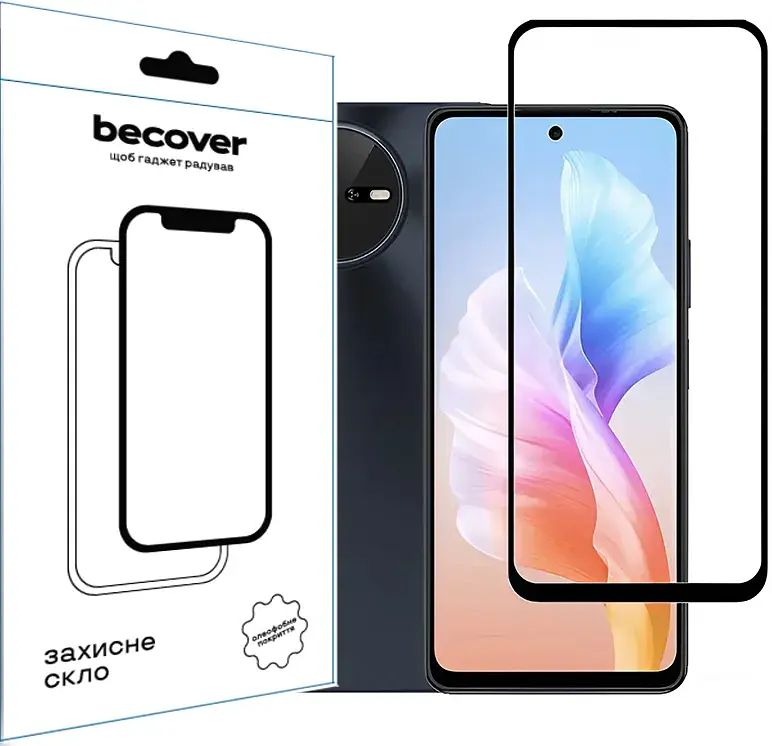 Скло захисне BeCover Oscal Tiger 12 6.78" Black (711579) - фото 2