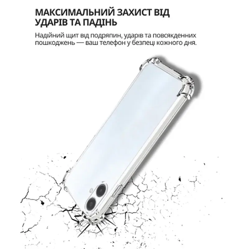 Чохол до мобільного телефона BeCover Anti-Shock Tecno Spark Go 2 (KM4) Clear (714705) - фото 3