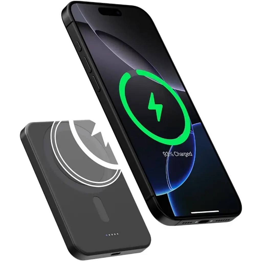 Зовнішній акумулятор Pitaka Aramid Fiber Magnetic 5000mAh 20W Black/Grey (PBQ2401) [161457] - фото 4