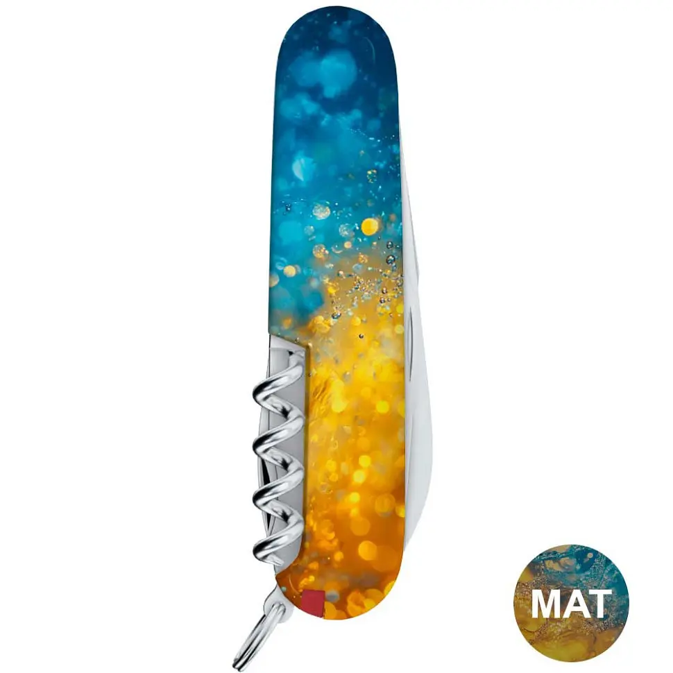 Ніж Victorinox Spartan Ukraine 91мм 13функ Жовто-сині бризки - фото 4