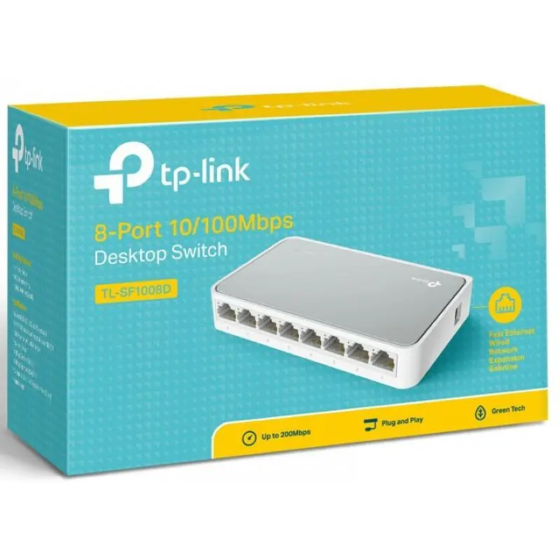 Комутатор TP-Link TL-SF1008D некерований настільний комутатор - фото 8