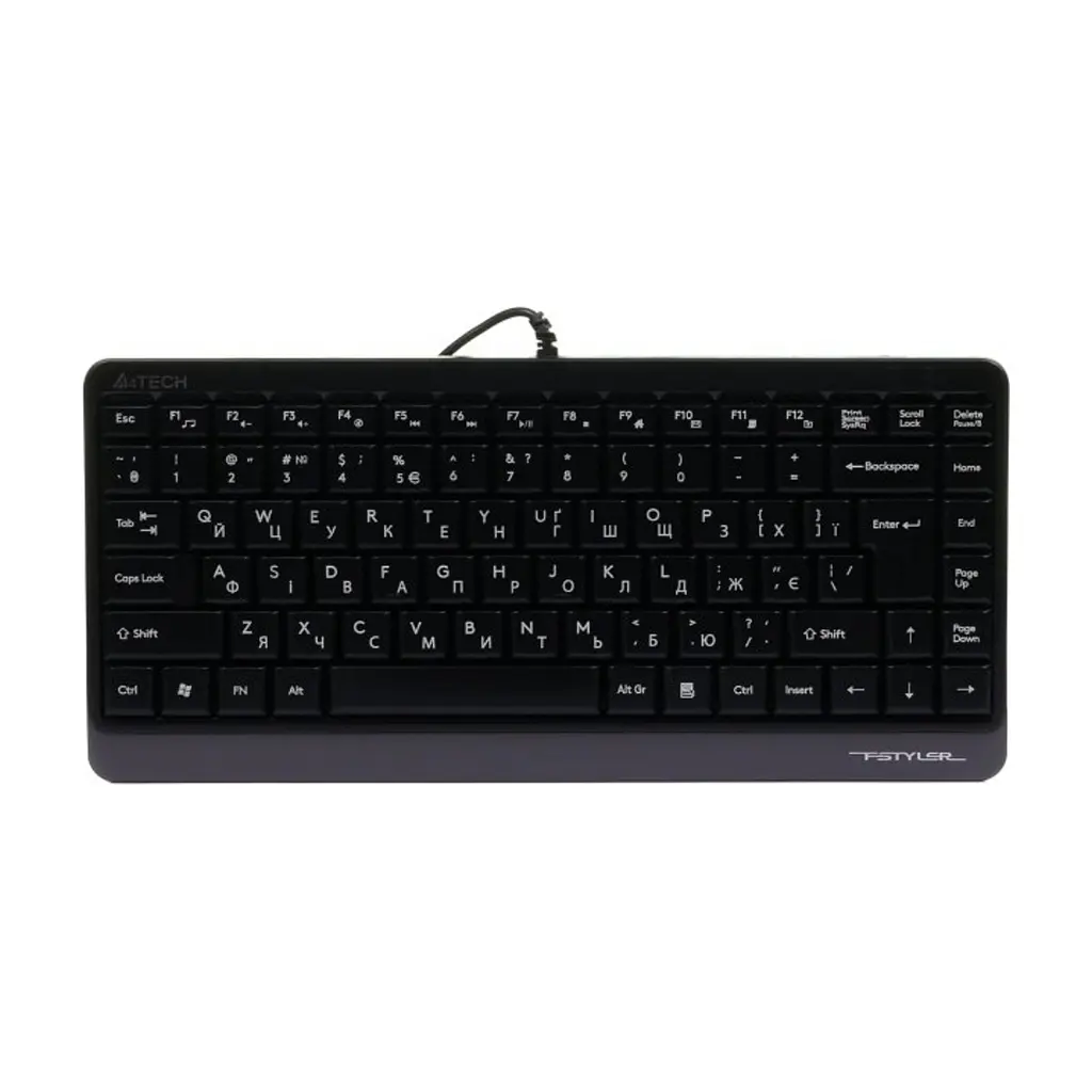 Клавіатура A4Tech FK11 Fstyler Compact Size USB Grey (4711421953313)