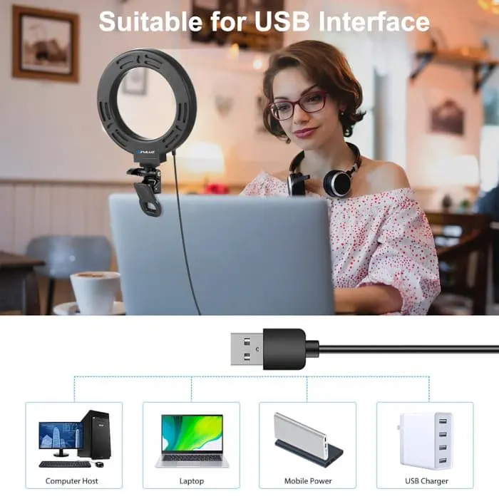 Кильцева USB LED лампа Puluz PU568B 6.2" - фото 5