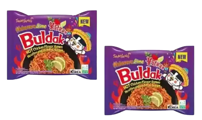 Локшина швидкого приготування Samyang Buldak Habanero Lime Flavour Instant Noodles 135г - фото 3