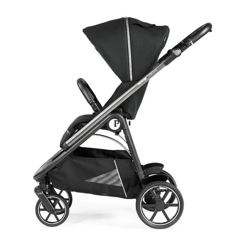 Коляска Peg-Perego Veloce Black Shine, 2в1, чорний (PACK-VEL2100000005) - фото 3
