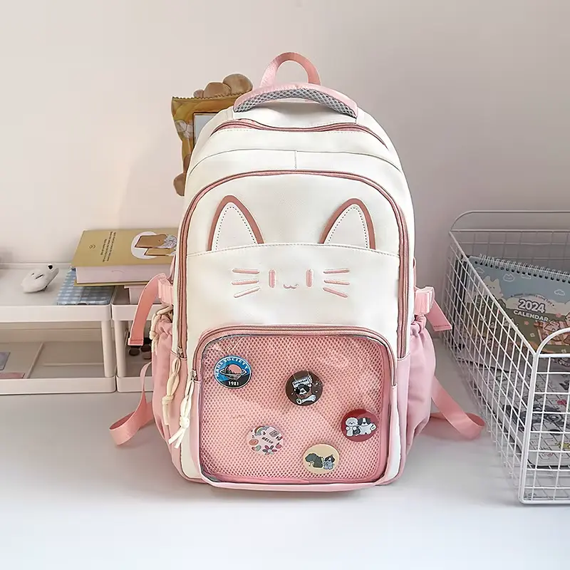 Рюкзак підлітковий Кошеня, 45x31x13 см, 3 відділення, із прозорим карманом, 2511 (В асортименті) - фото 6